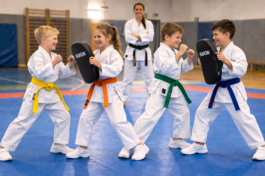 Trainingsfoto einer Gruppe Kinder